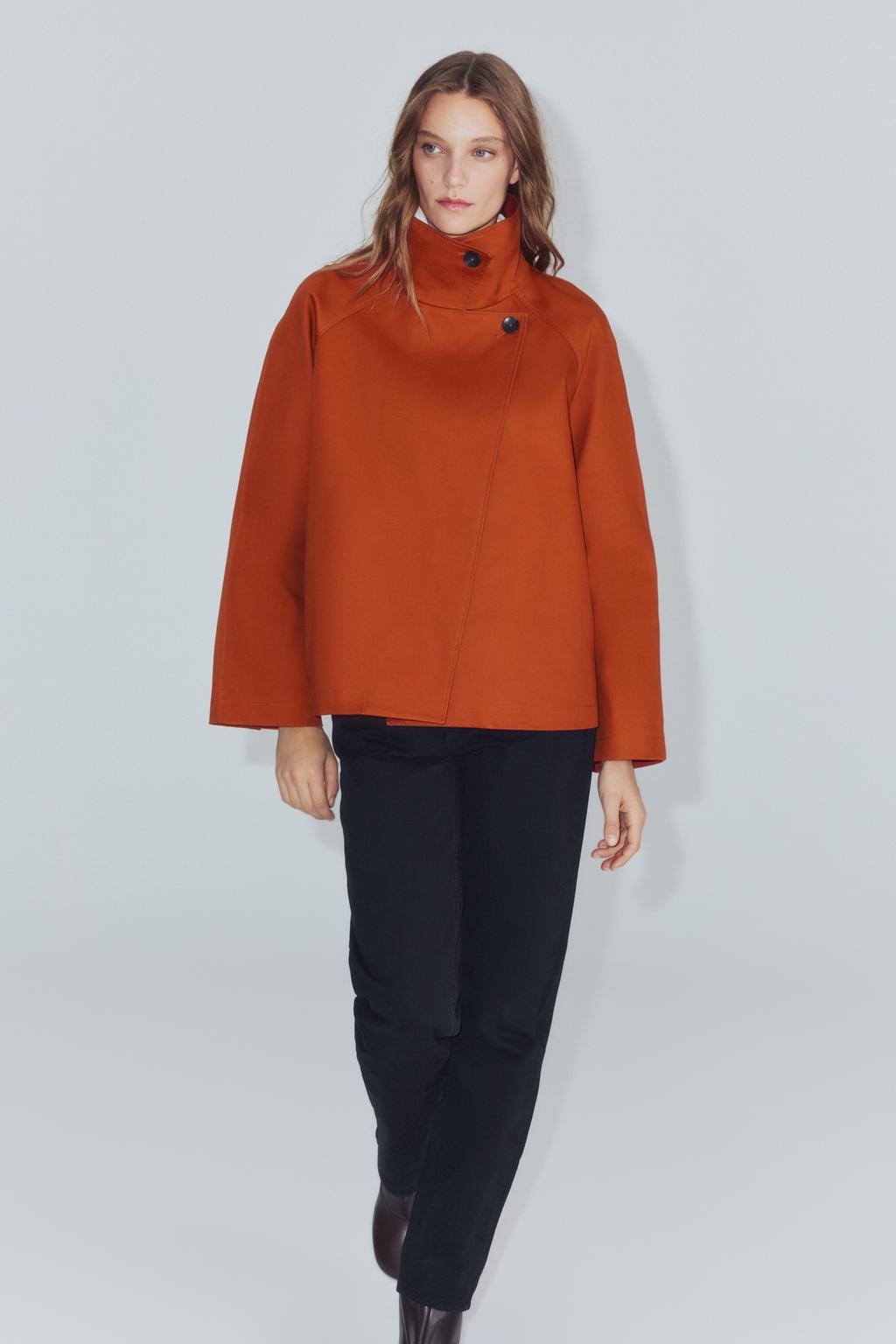 ZW COLLECTION SHORT TRENCH COAT