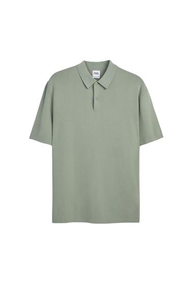 SHORT SLEEVE KNIT POLO SHIRT