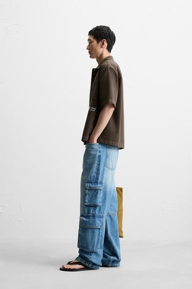 SURCHEMISE RELAXED FIT - Marron de Zara - Image 3