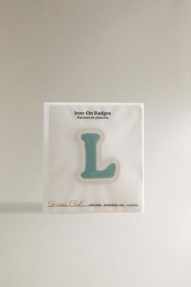 THERMO-ADHESIVE LETTER L PATCH - Blue by Zara - Image 4