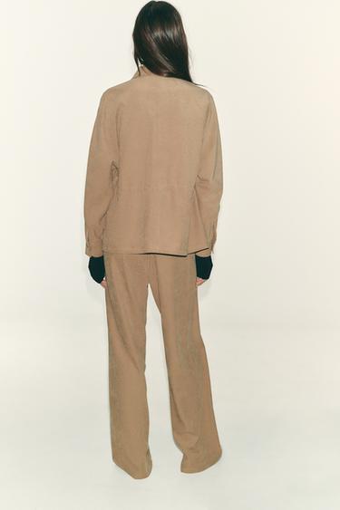 ADJUSTABLE WAIST JACKET WITH POCKETS - Mid-camel by Zara - Image 5