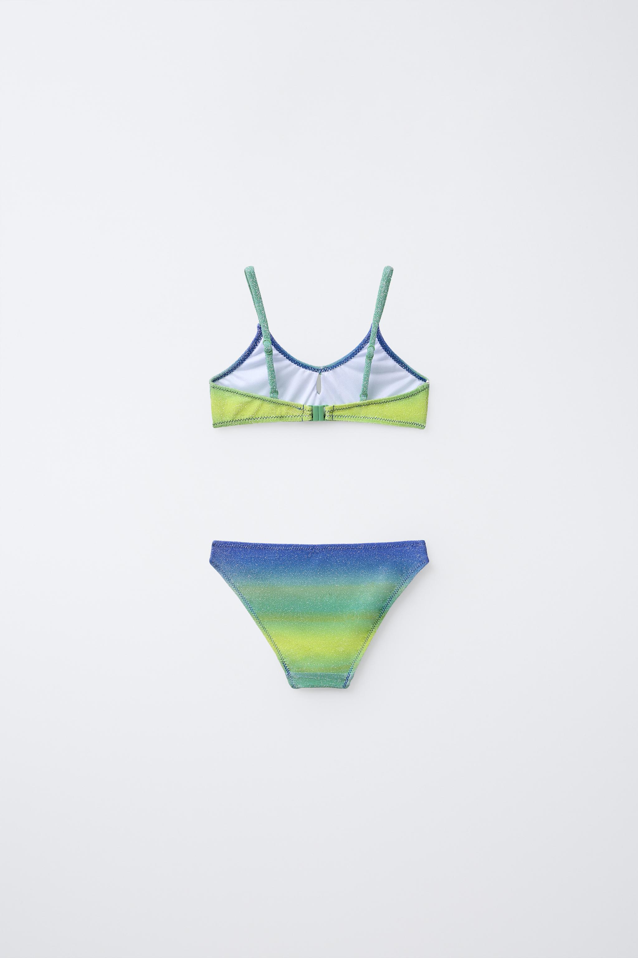 【新品】ZARA 140cm 6-14 YEARS/ TROPICAL PRINT BIKINI - Multicolored | ZARA