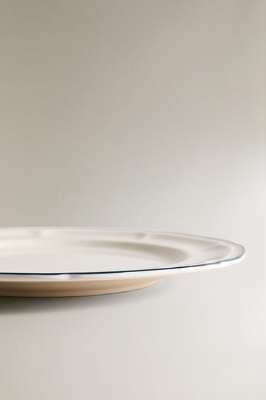 ASSIETTE PLATE FILET CONTRASTANT - Bleu de Zara - Image 3