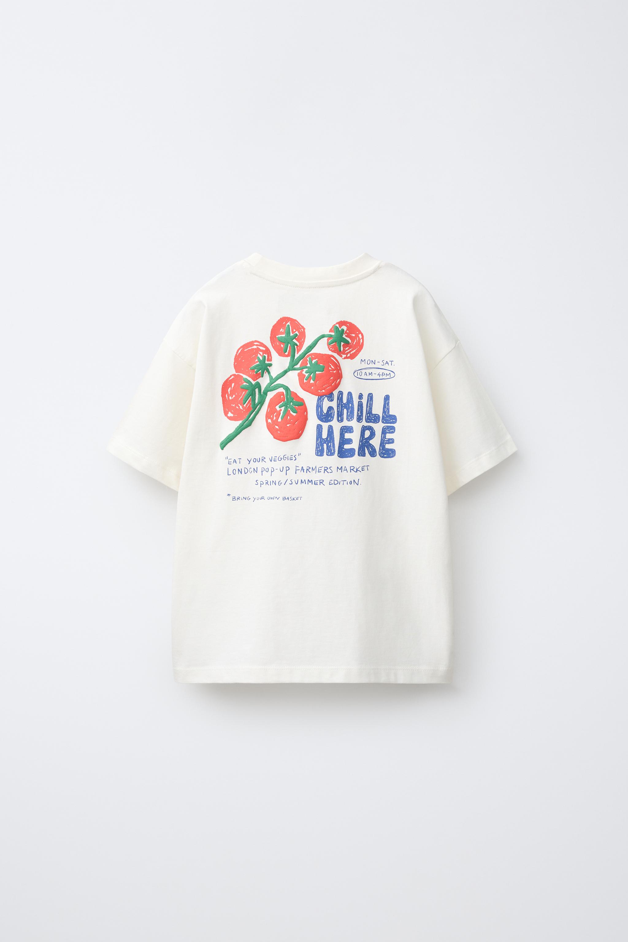 FOOD PRINT T-SHIRT — White