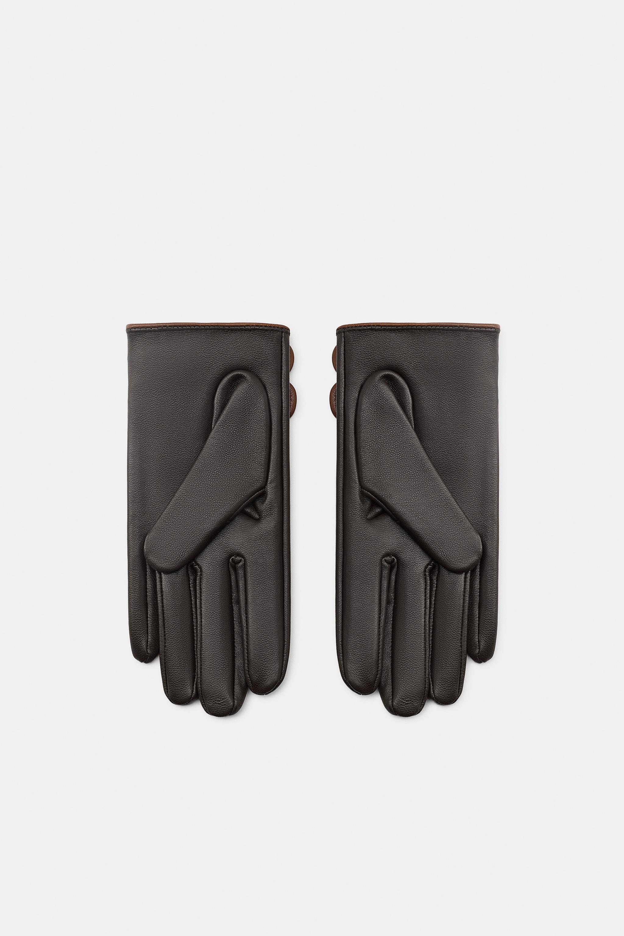 100% LEATHER DOUBLE STRAP GLOVES