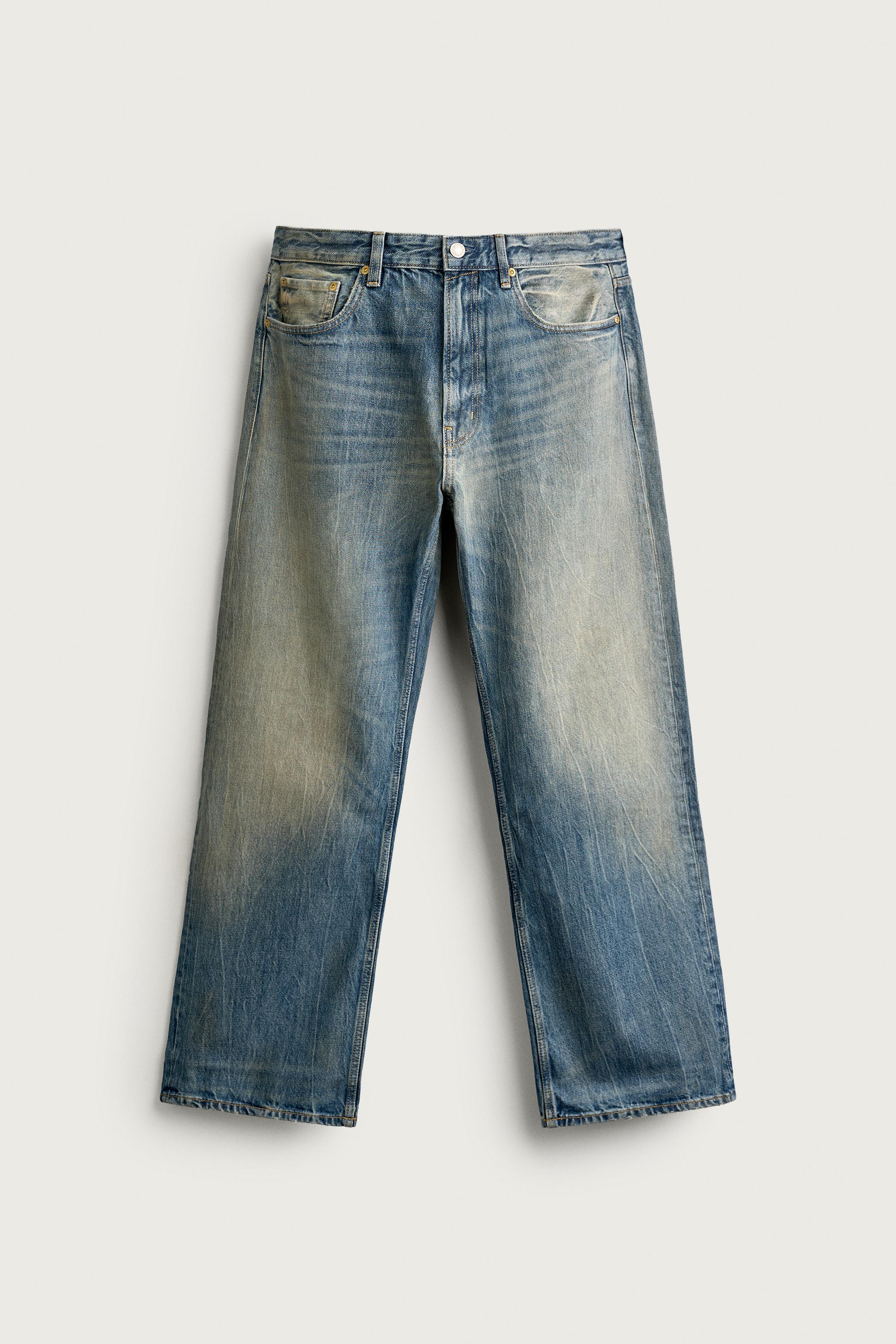 LOOSE FIT JEANS — Blue / Green