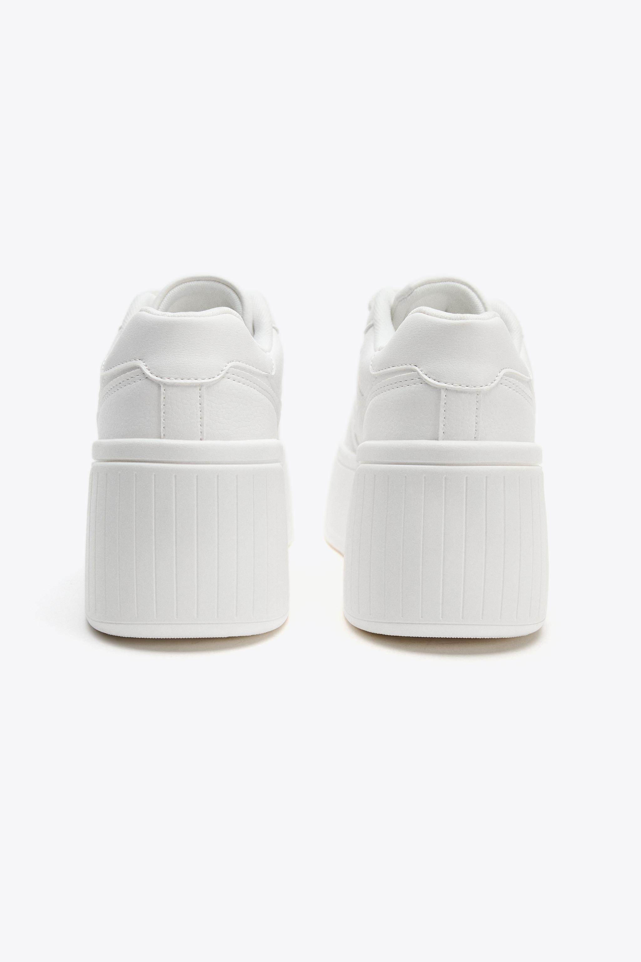 フラットフォームスニーカー - ホワイト | ZARA Japan / 日本