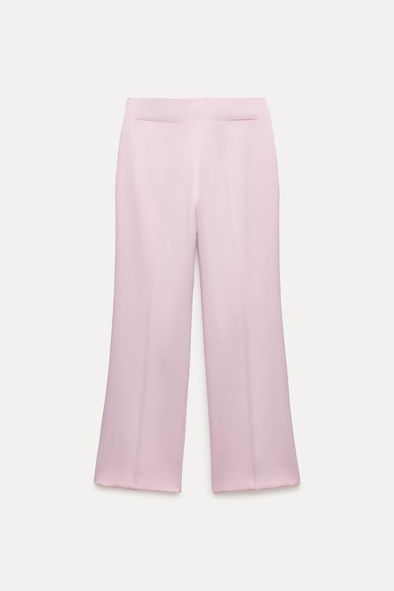 Zara Women Finely pleated palazzo trousers 9479/277/800 (X-Large): Buy  Online at Best Price in UAE 