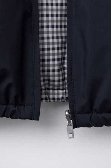 REVERSIBLE AND WATER-REPELLENT CHECK JACKET BENSIMON ® X ZARA - Navy blue by Zara - Image 7