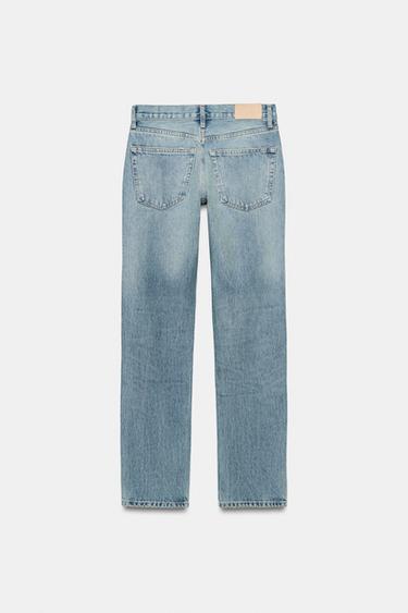ZW COLLECTION LOW-RISE SLIM FIT JEANS - Light blue by Zara - Image 6