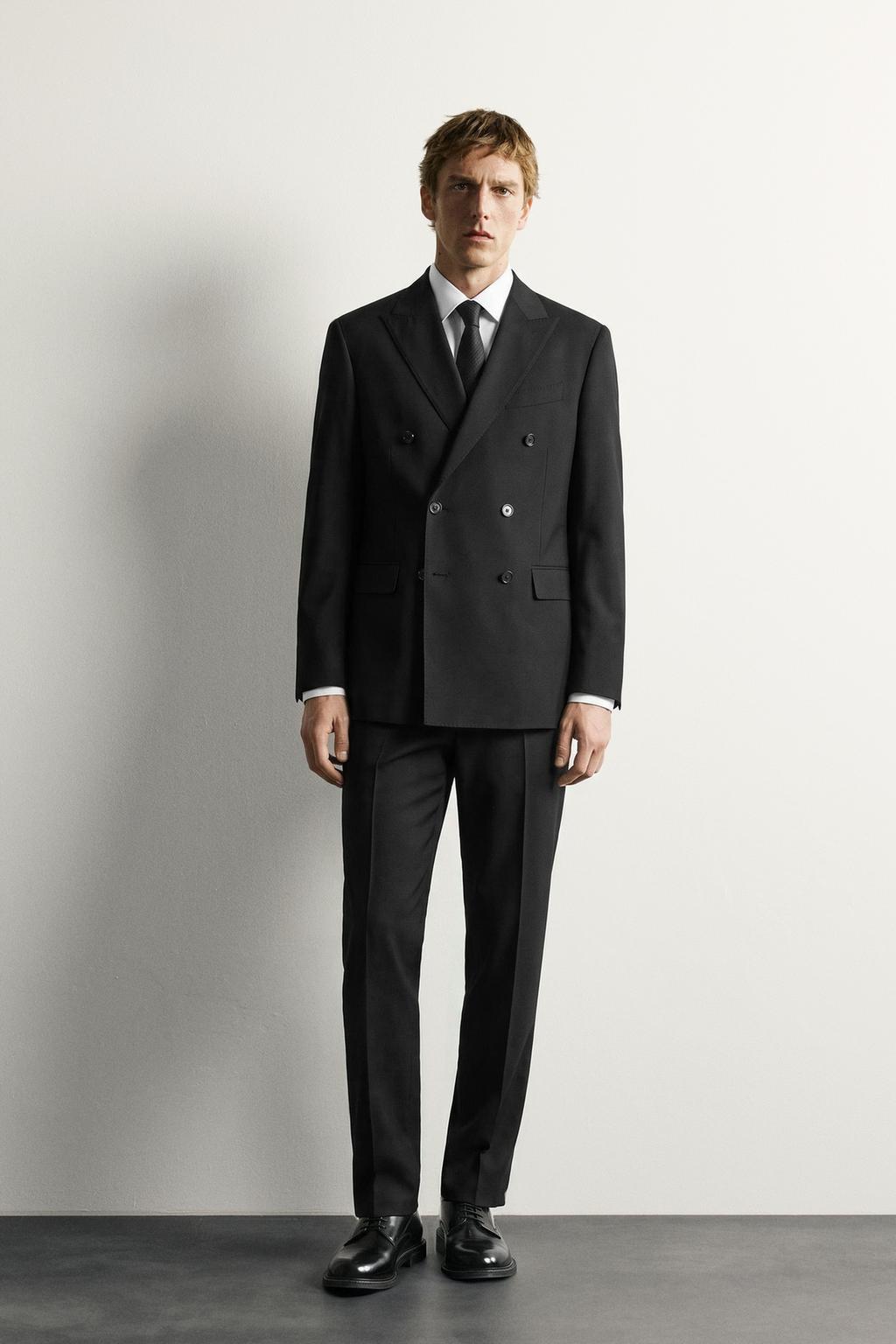 REGULAR FIT SUIT TROUSERS