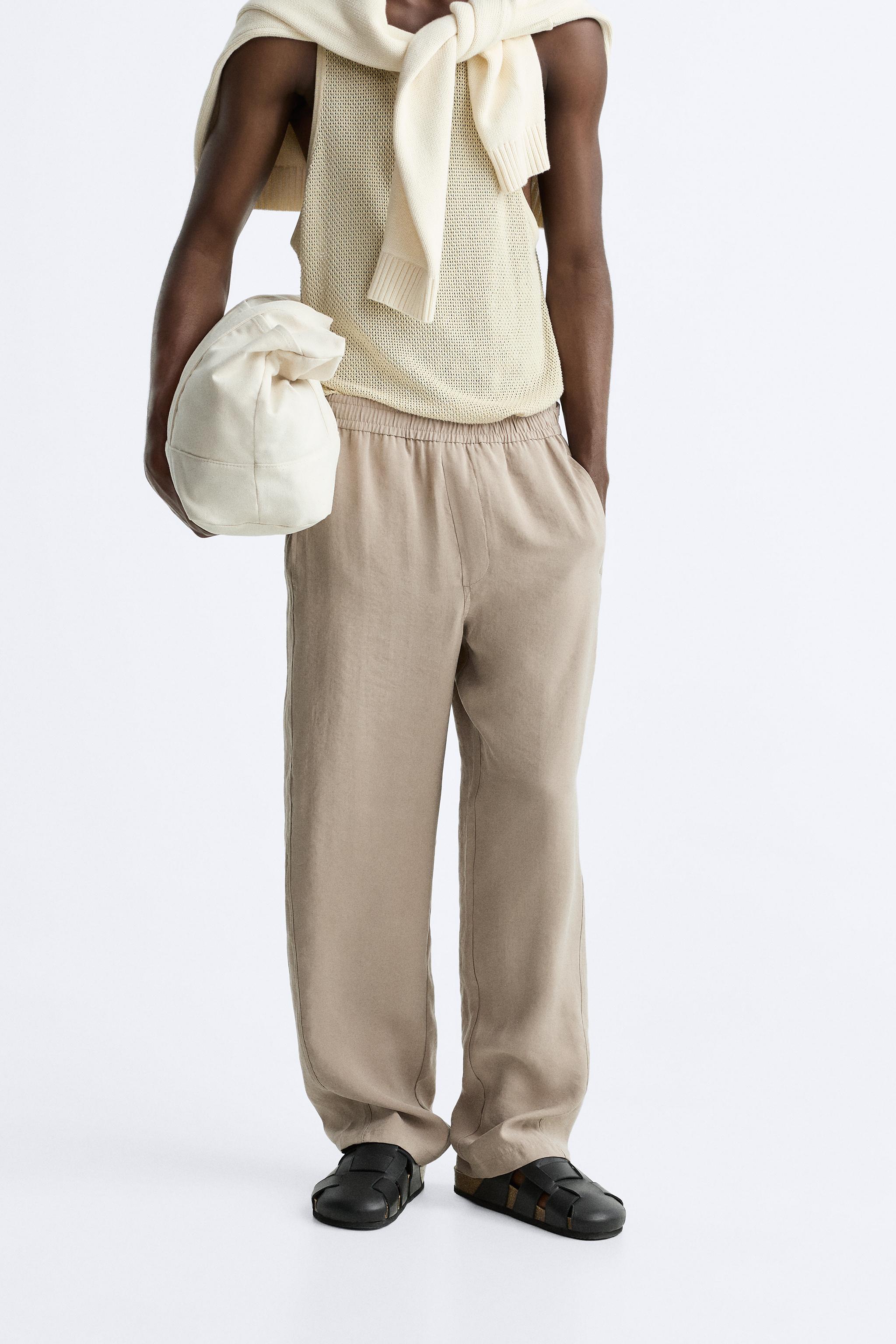 Zara cheap camel pants