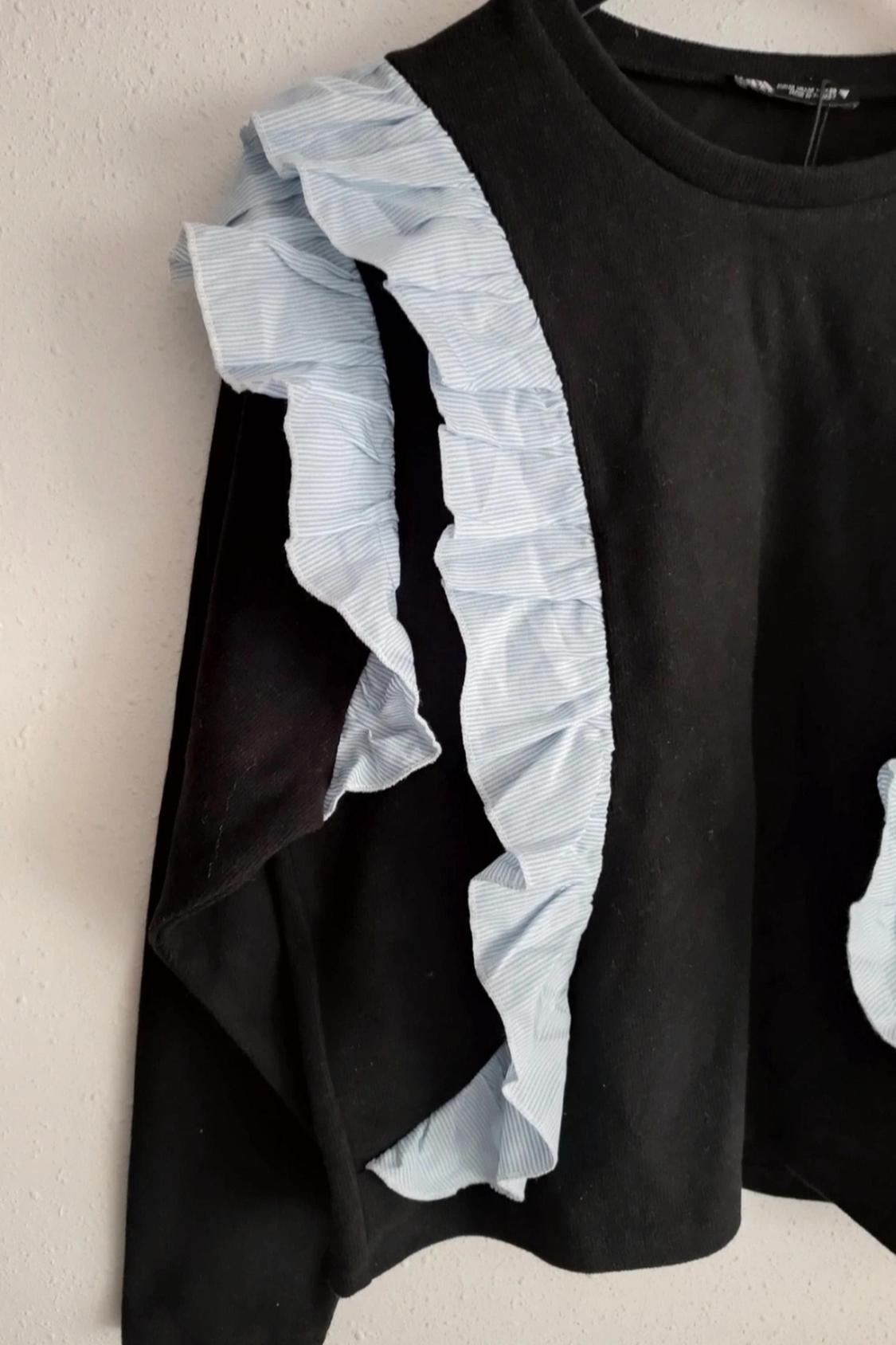 CONTRAST POPLIN SWEATSHIRT - Image 2