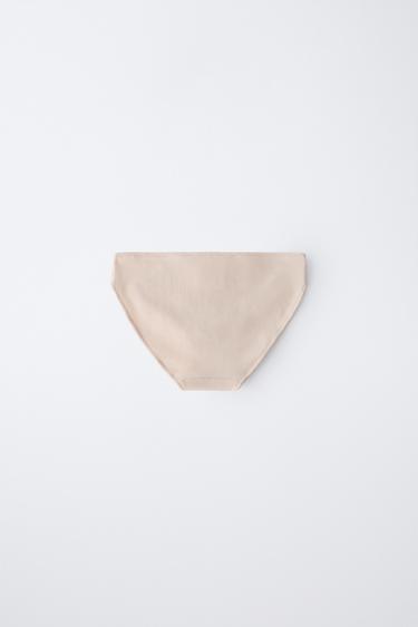 9-14 ANS/ LOT DE TROIS CULOTTES ÉTIQUETTE - Marron clair de Zara - Image 3