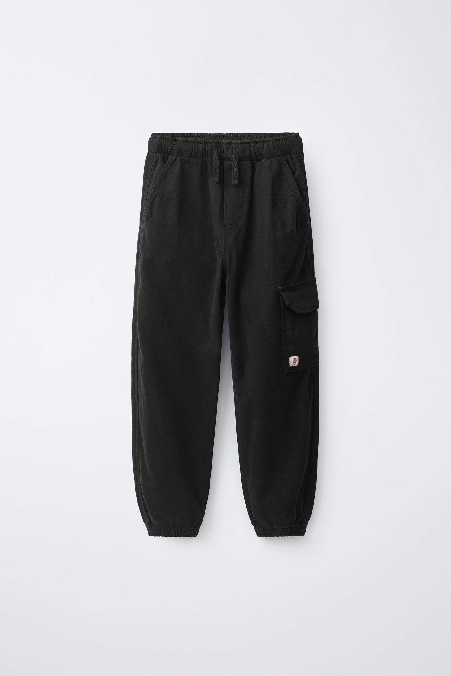 Детские брюки Zara Cargo Jogger, цвет: Чёрный — фото 1