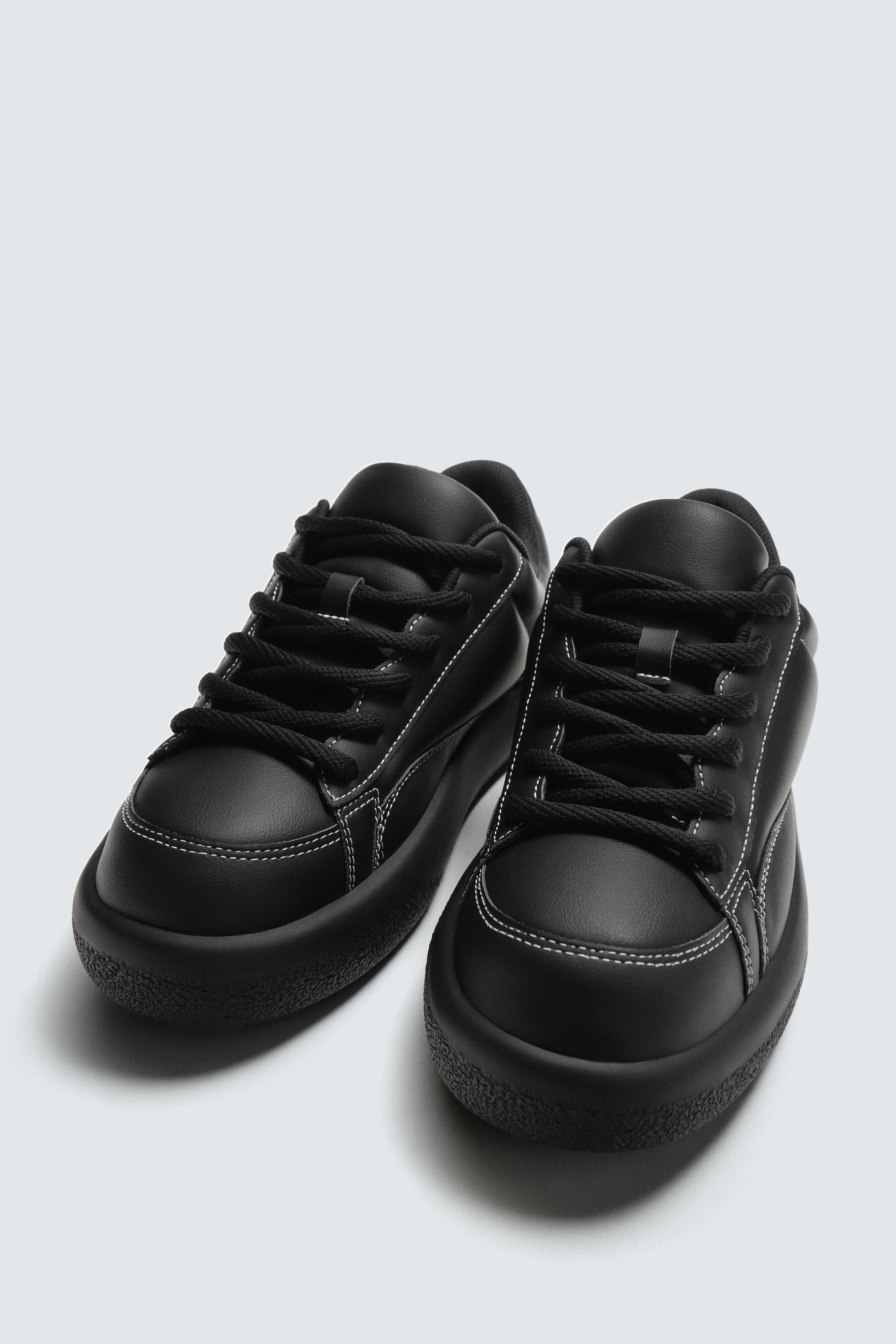 ボリュームキルティングスニーカー - ブラック | ZARA Japan / 日本