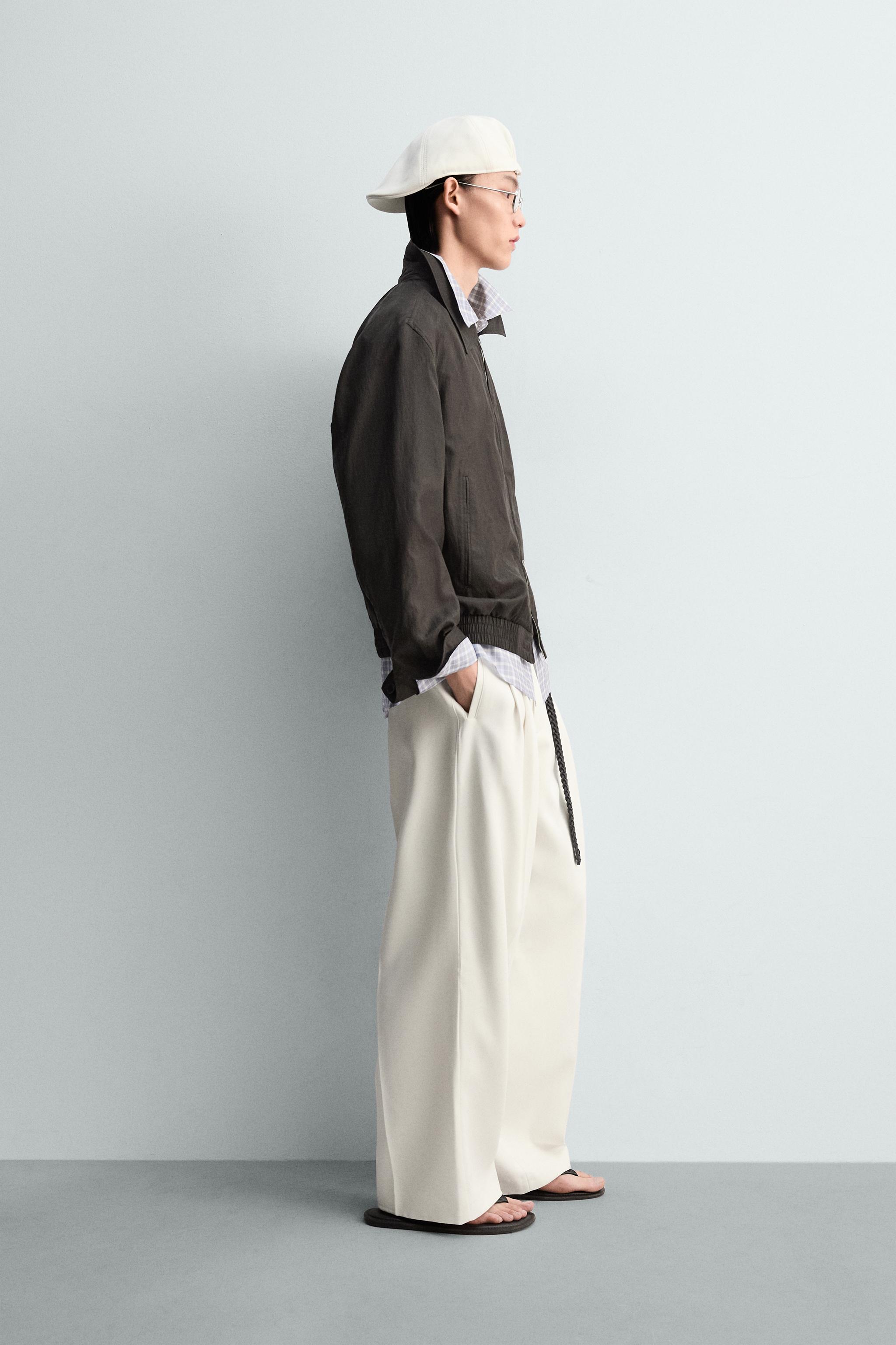リラックスフィットテクニカルジャケット - ブラウン | ZARA Japan / 日本