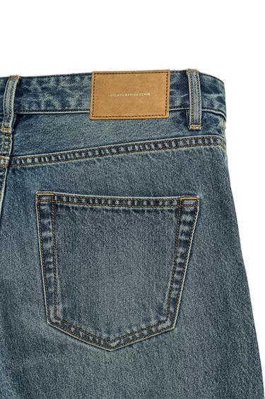 Zara REGULAR STRAIGHT FIT JEANS - Mid-blue