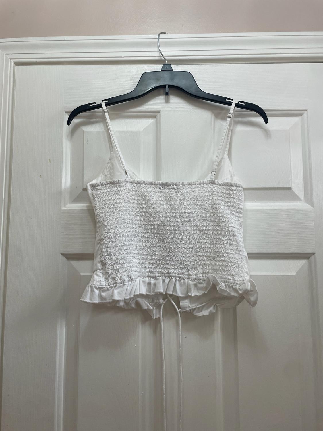 GABARDINE TOP WITH CROSSED TIES - Image 2