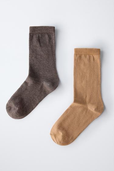 5-PACK OF KNEE-HIGH SOCKS - GREENISH by Zara - Image 3