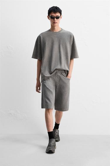 BERMUDA JOGGER BAGGY FIT - Light grey by Zara - Image 5
