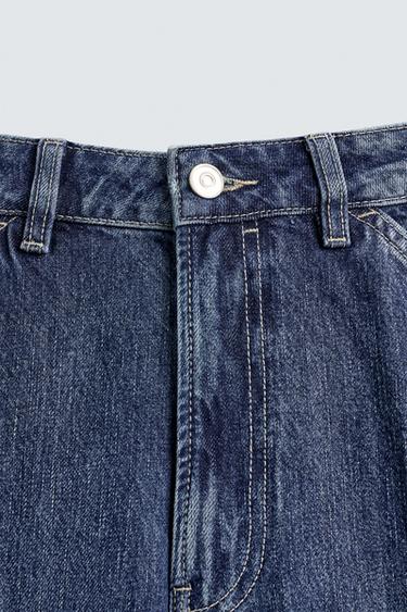 STRAIGHT FIT CARGO JEANS - Mid-blue de Zara - Image 8
