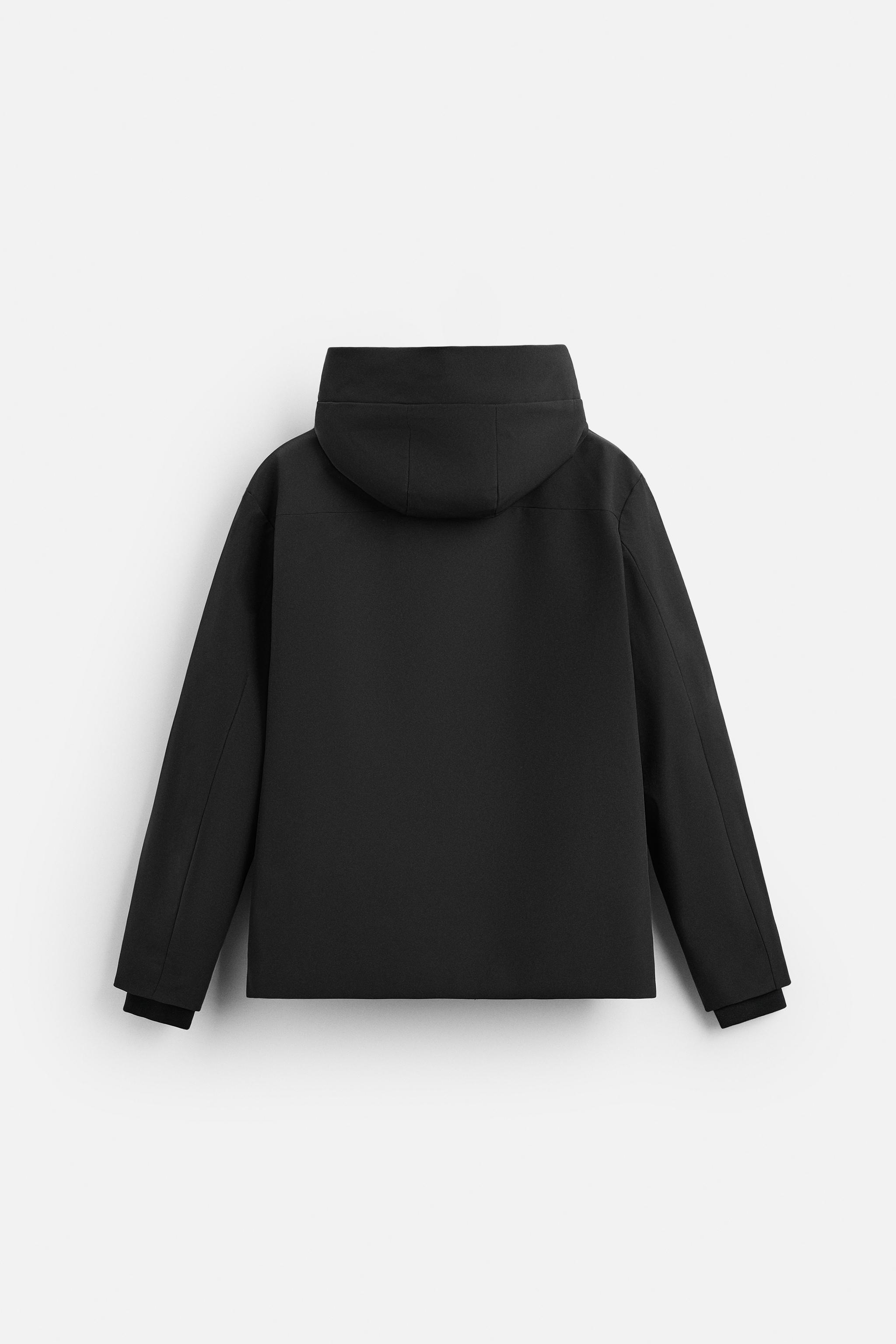 テクニカル フード付きジャケット - ブラック | ZARA Japan / 日本