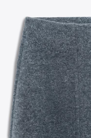 SOFT-TOUCH PALAZZO TROUSERS - Mid-grey by Zara - Image 4