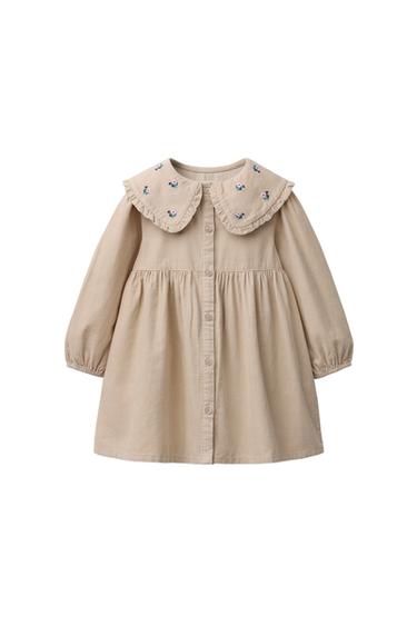 VESTIDO PANA FLORES BORDADAS