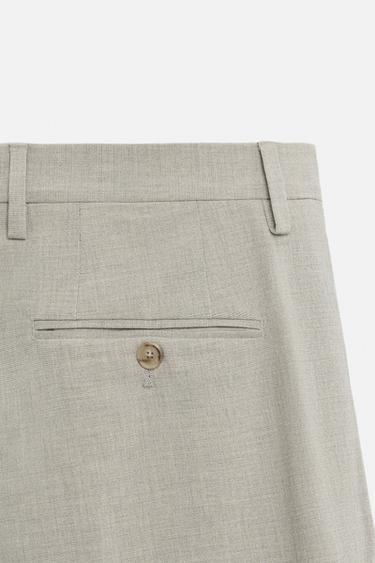 PANTALON DE COSTUME À CARREAUX - Grisâtre de Zara - Image 7