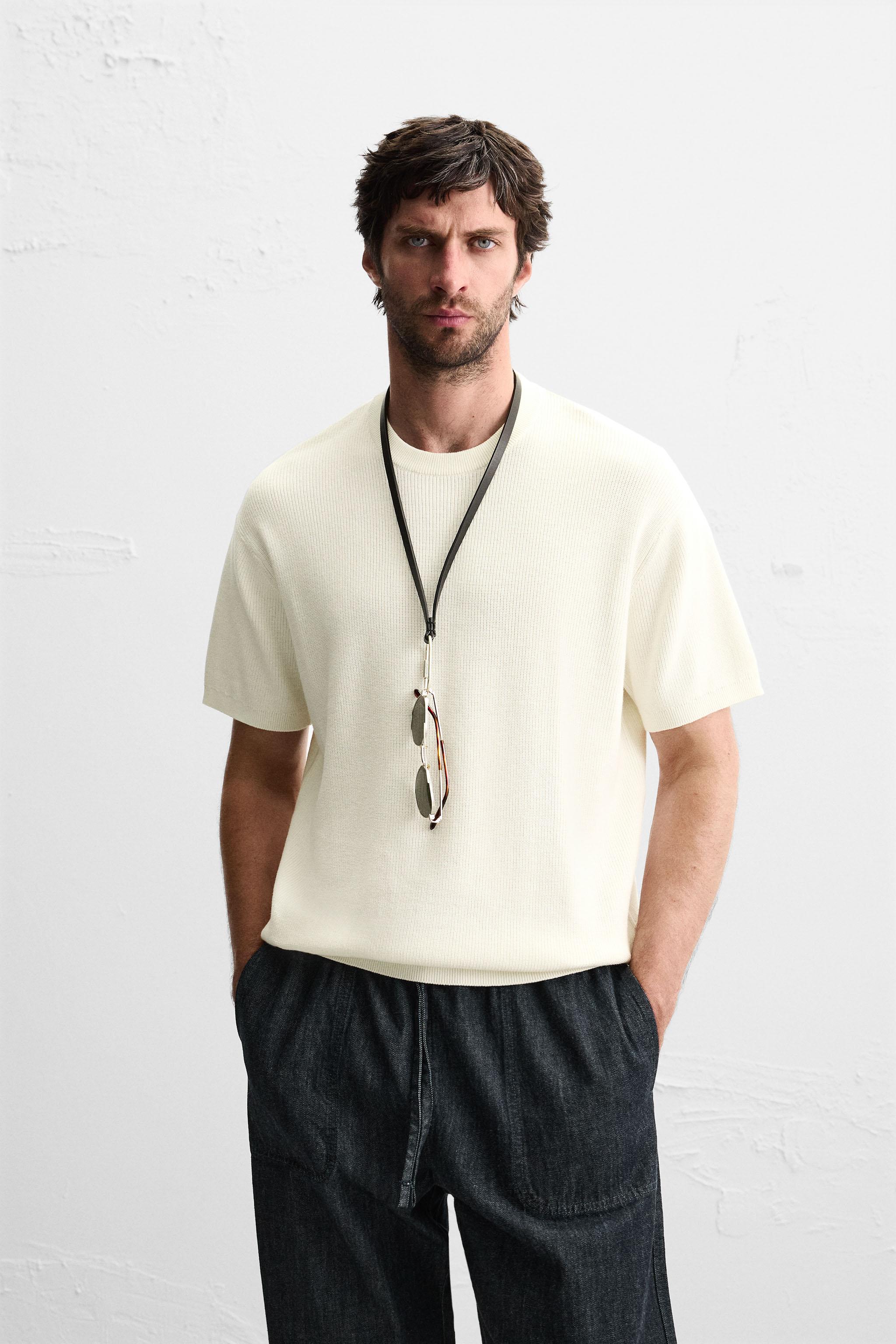 PURL KNIT T-SHIRT