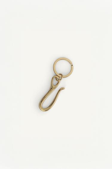 METAL HOOK KEY RING - Gold by Zara