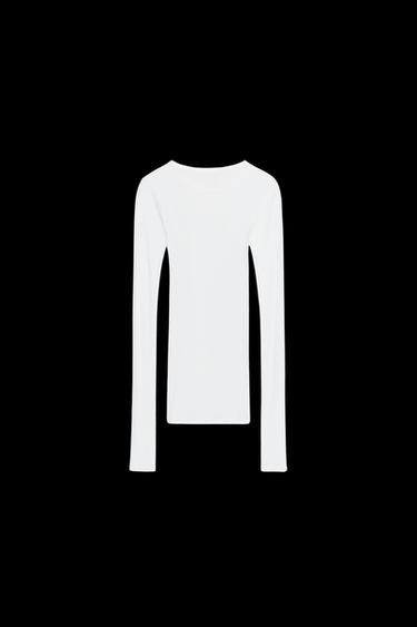SUPIMA®-BAUMWOLL-T-SHIRT - Weiß von Zara