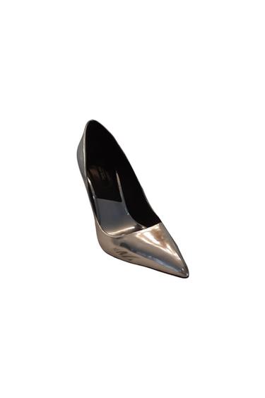 ZAPATO TACÓN ALTO METALIZADO PLATA