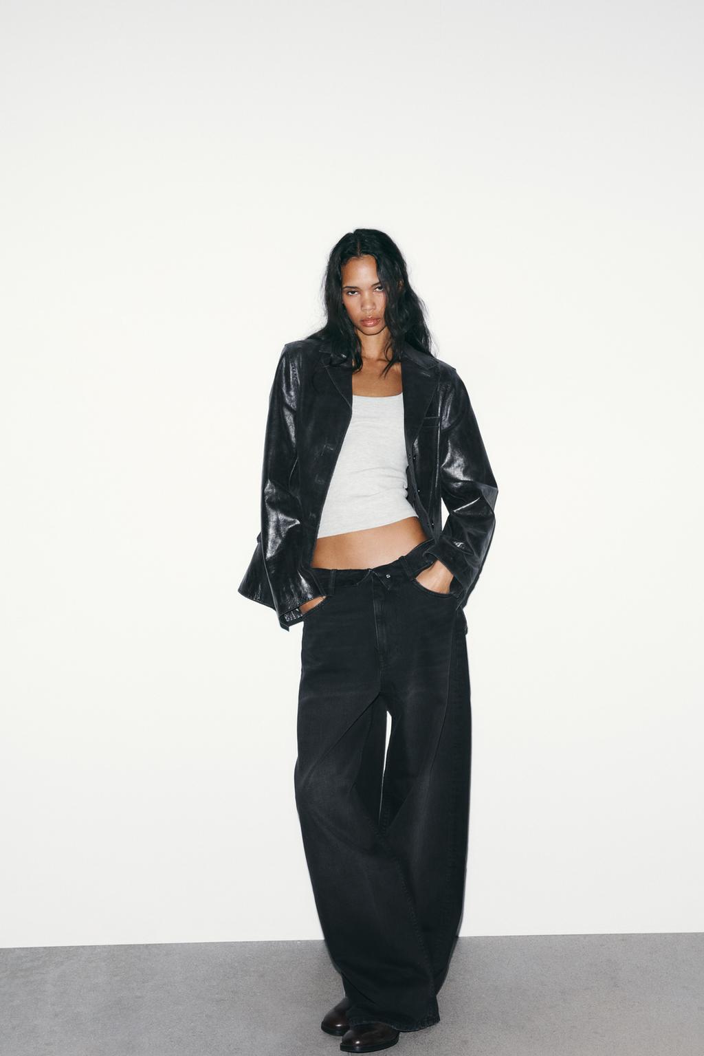 TRF MID-RISE FOLDED WAIST JEANS - image 3
