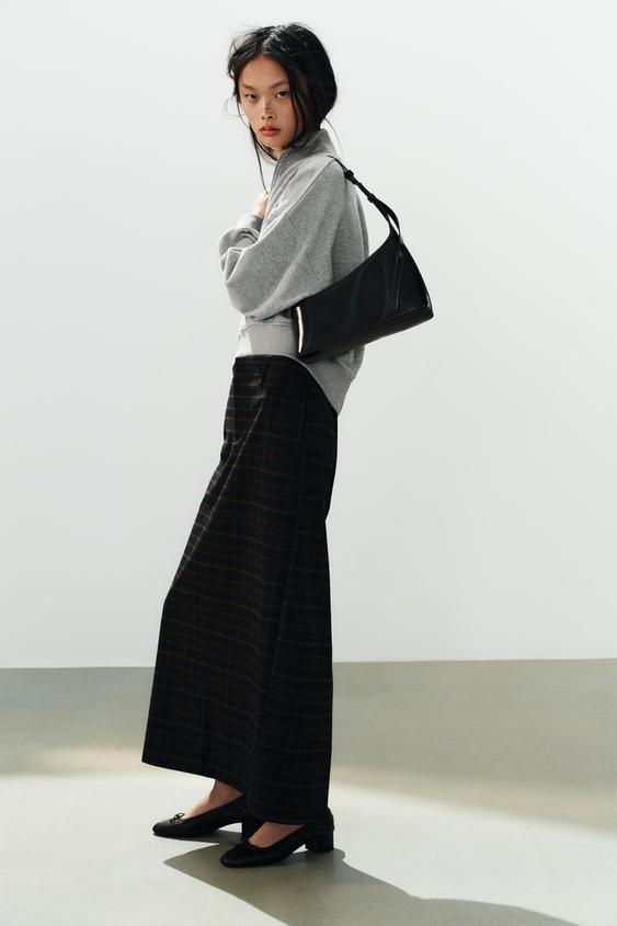 Женская сумка Zara Asymmetric Shoulder, цвет: Чёрный