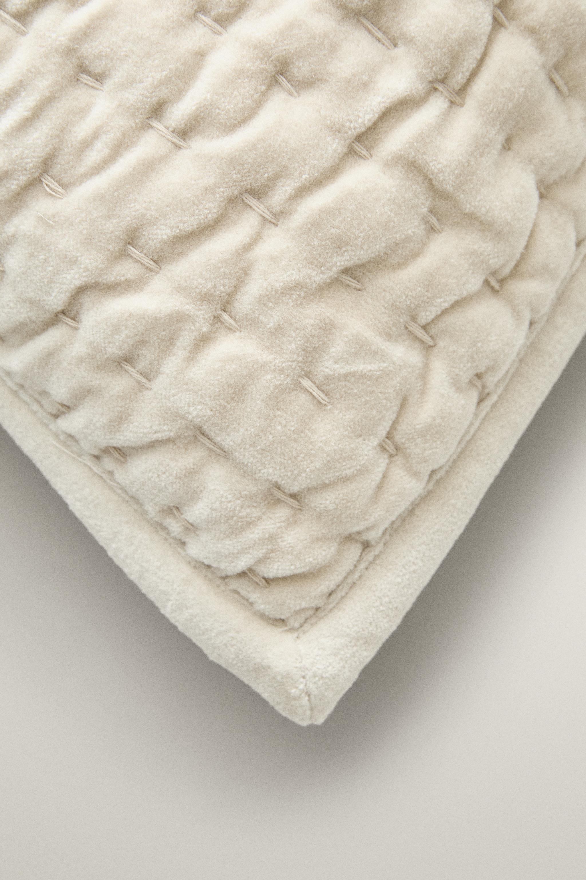 HOUSSE COUSSIN VELOURS DÉLAVÉ