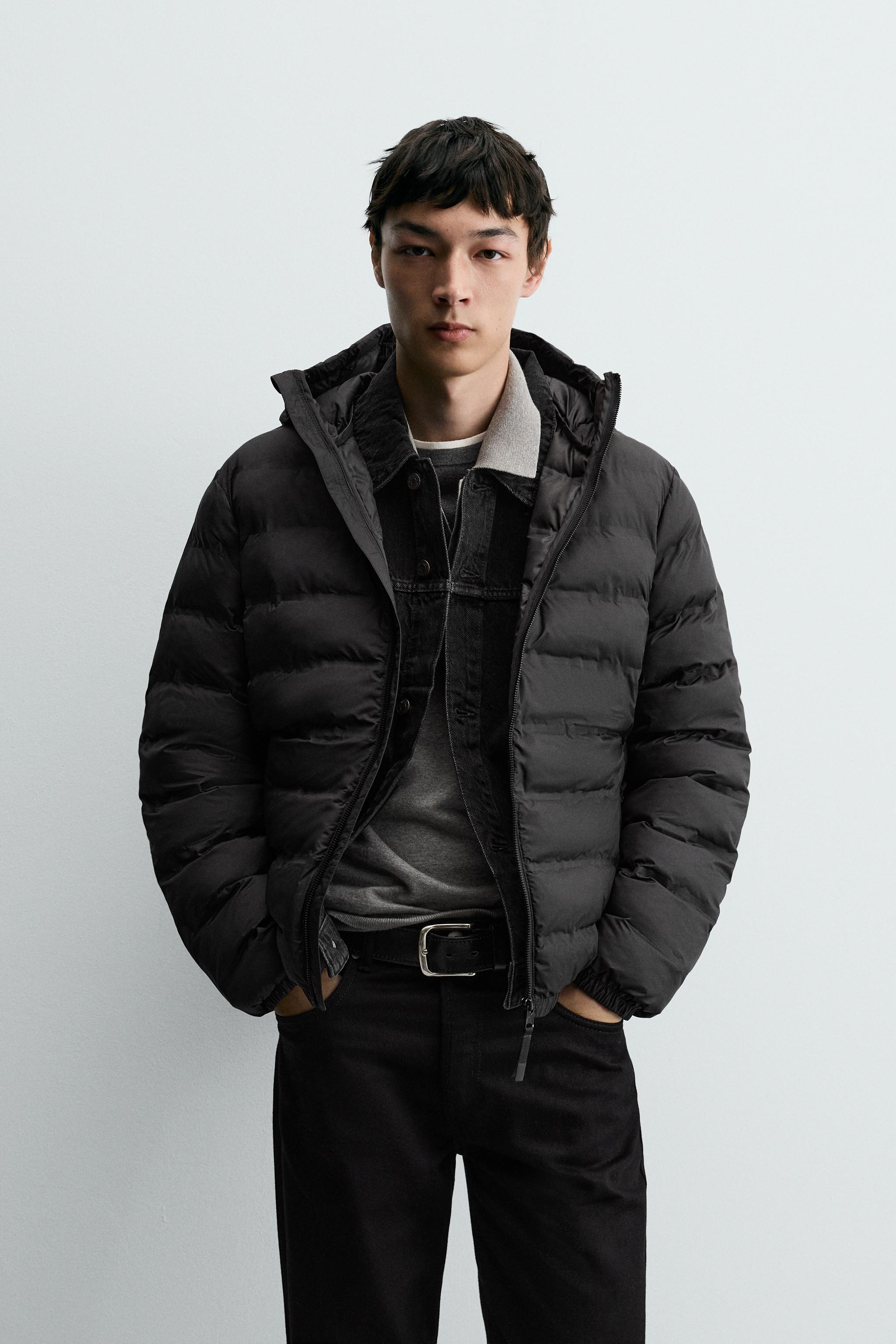 ZARA 即完売品 メンズダウンジャケット フード付 エンボスレザー 04695900800-510-a1.jpg?ts=
