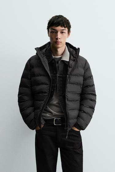 워터 레펠런트 라이트 패딩 점퍼 - Zara 블랙