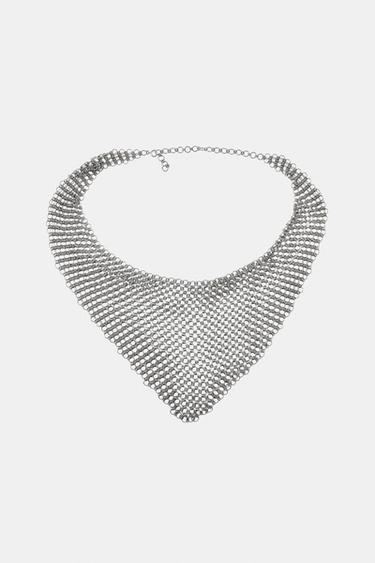 حزام معدني شبكي - فضي by Zara