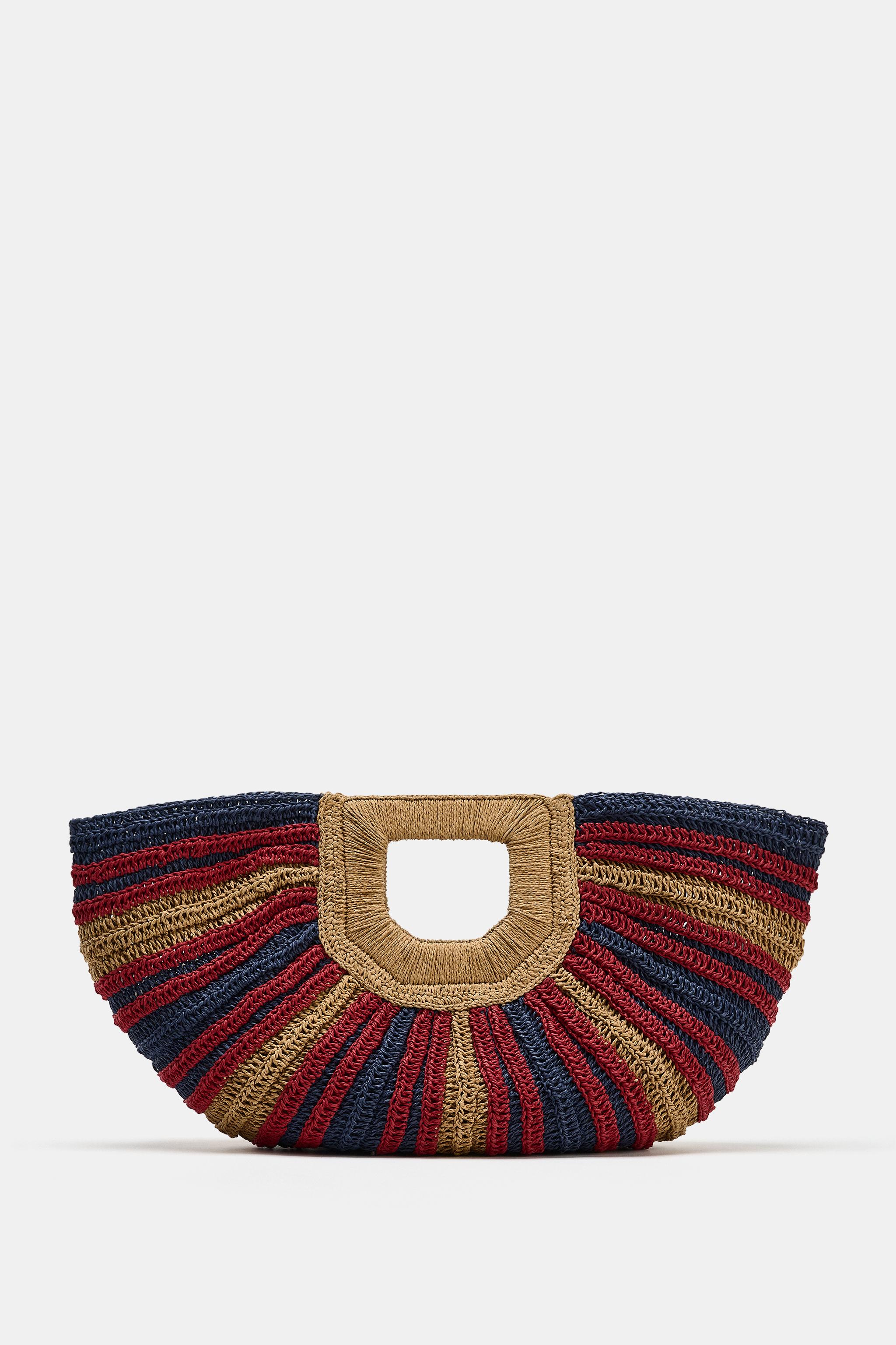 Zara Örgü Desenli Çanta görsel 3