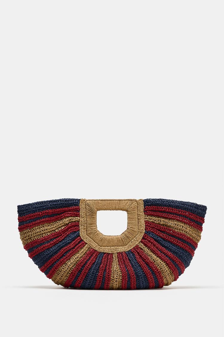 BOLSA CON ESTAMPADO DE EFECTO TRENZADO 3