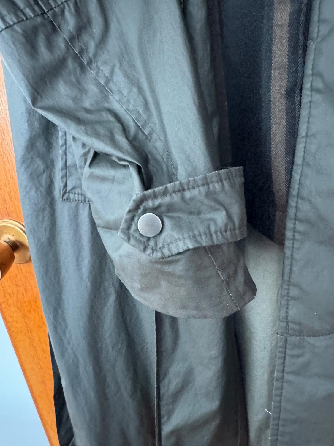 WAXED TRENCH COAT WITH CONTRAST COLLAR - Image 4