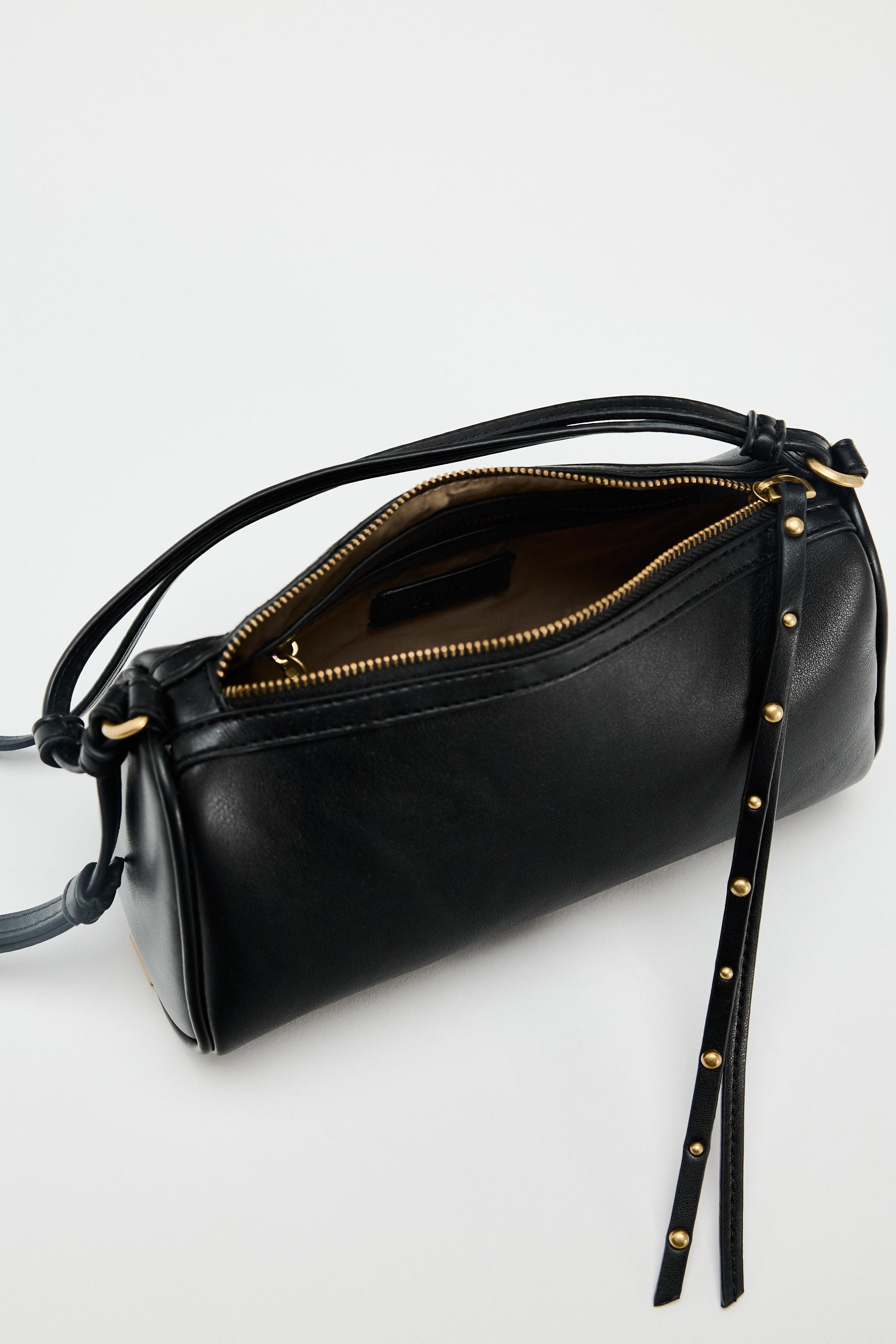 Zara small black bag sale