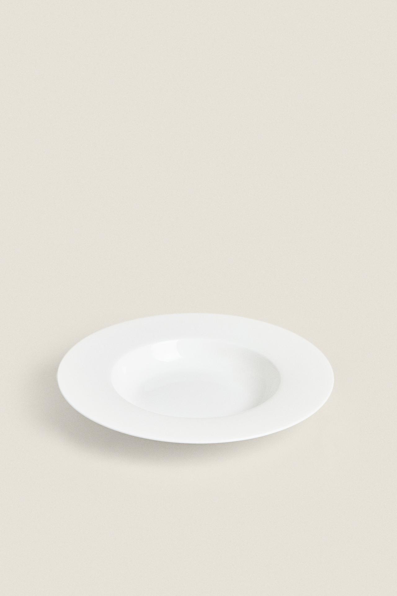 BONE CHINA SOUP PLATE — White