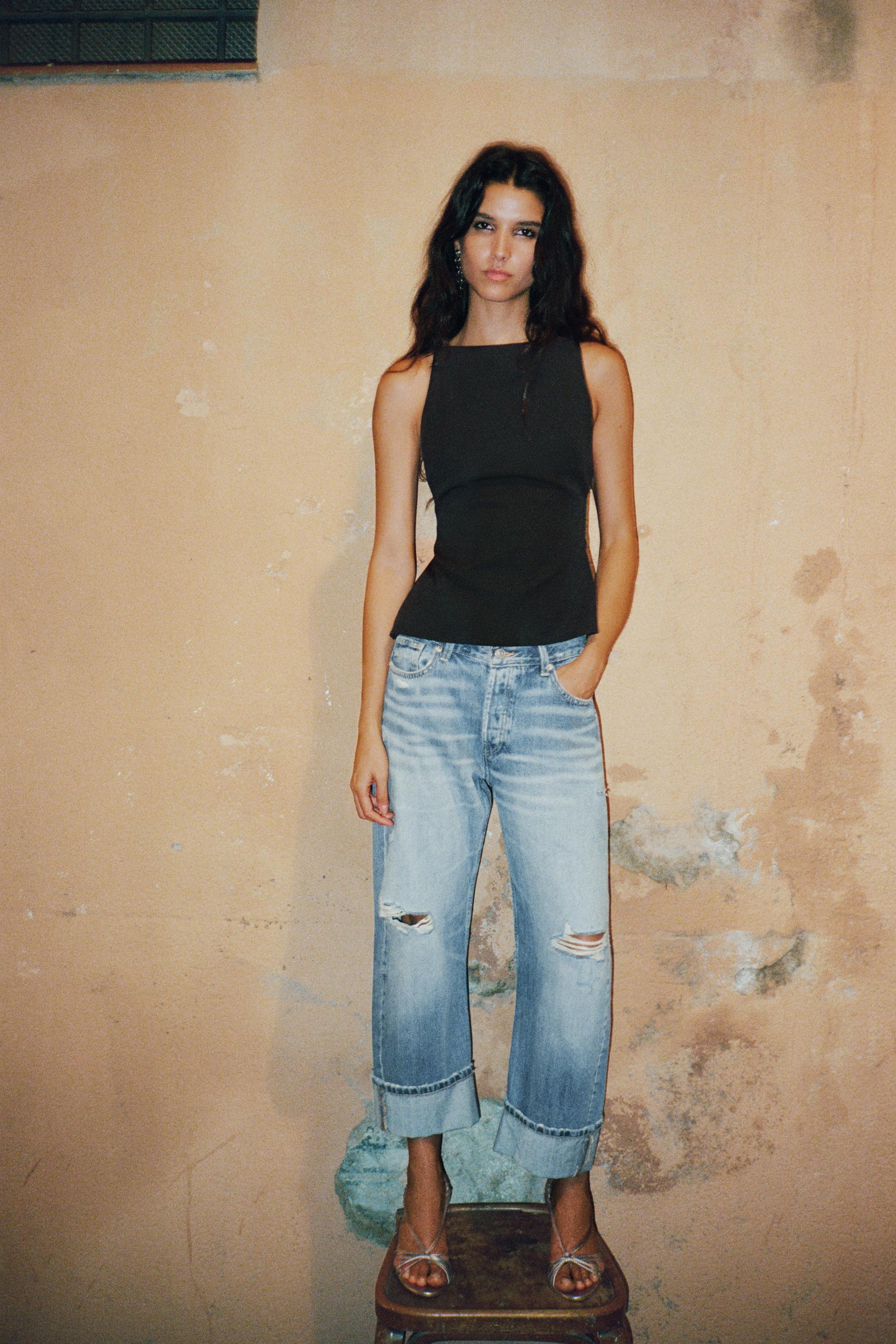 バックリボンディテールトップス - ブラック | ZARA Japan / 日本