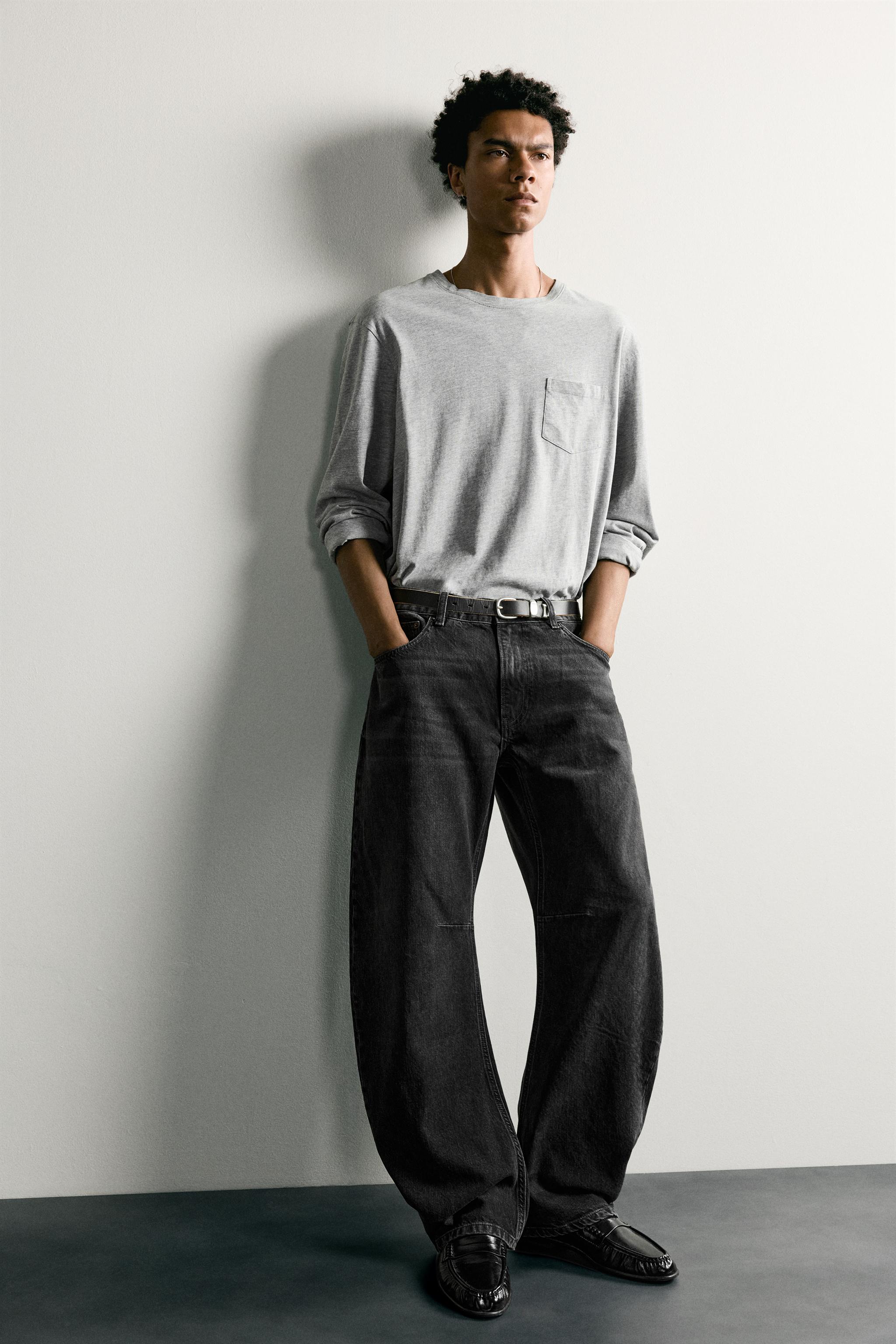 STRAIGHT BARREL FIT JEANS