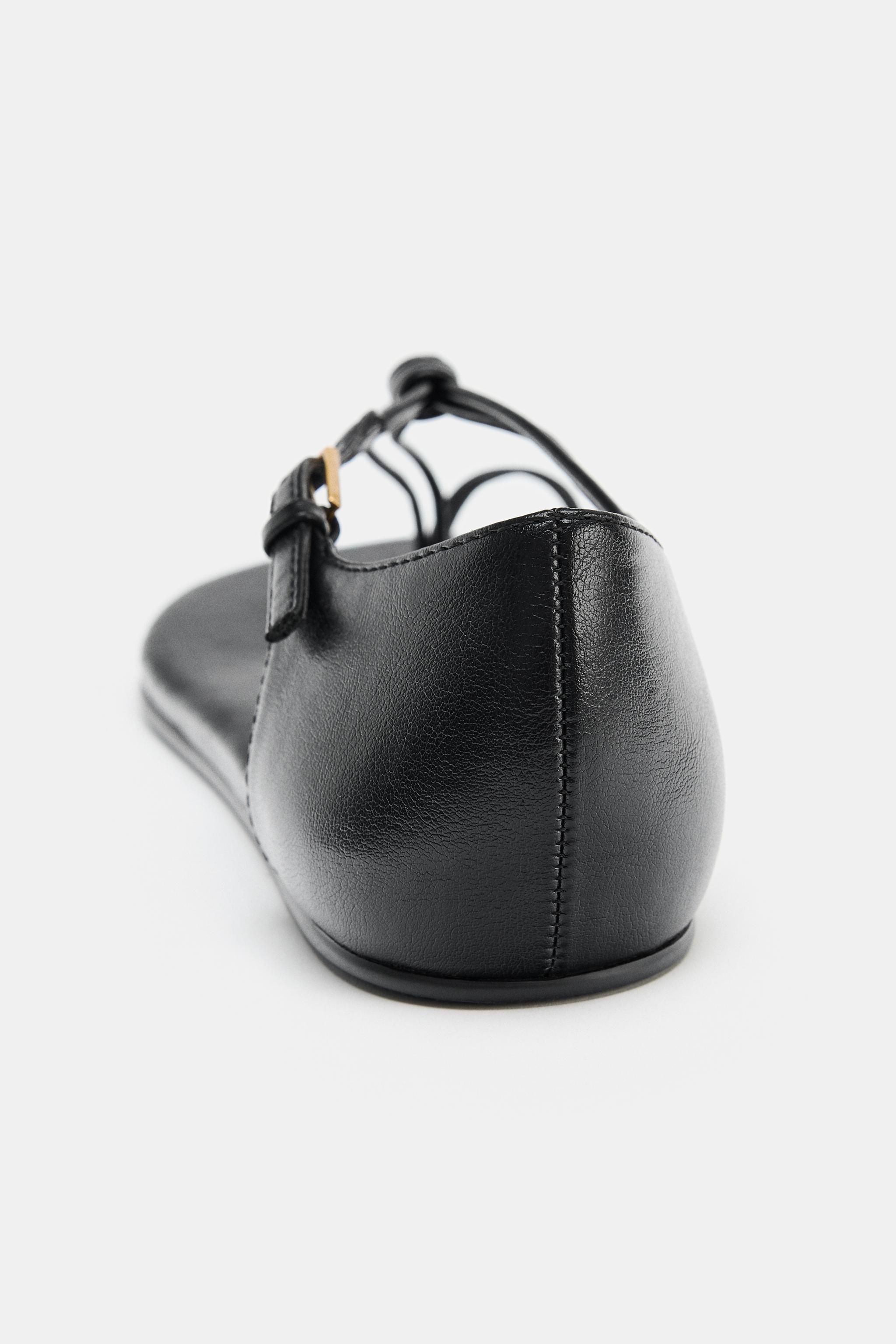 FLAT NUDE TOE SANDALS - Black | ZARA United States