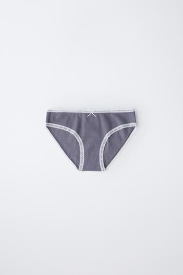 AGES 6-14 / THREE-PACK OF LACE BRIEFS - Multicoloured by Zara - Image 2