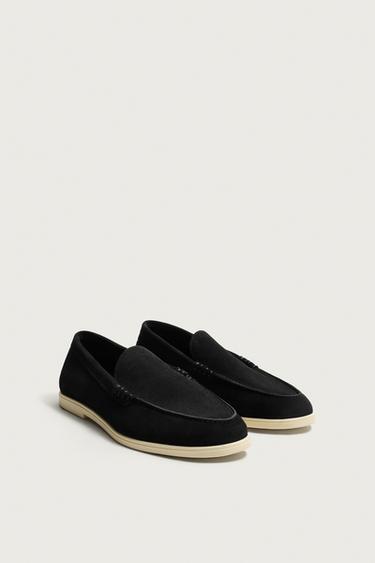 CASUAL LEATHER LOAFERS — Black 2